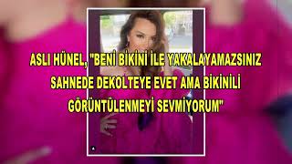 ASLI HÜNEL DENİZE ELBİSEYLE GİRDİ!