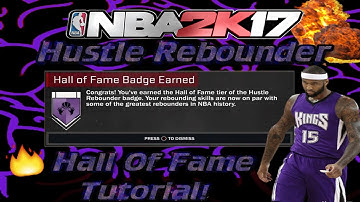 NBA 2K17 HOW TO GET HUSTLE REBOUNDER EASY! EXACT NUMBERS EXPLAINED
