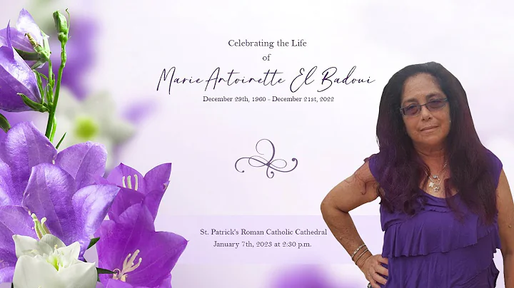 Celebrating The Life of Marie Antoinette El-Badoui...