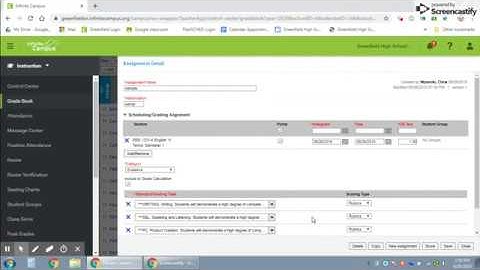 Standards Based Grade Entry for Infinite Campus