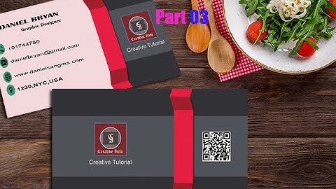 How to create a 3d business card design photoshop tutorial