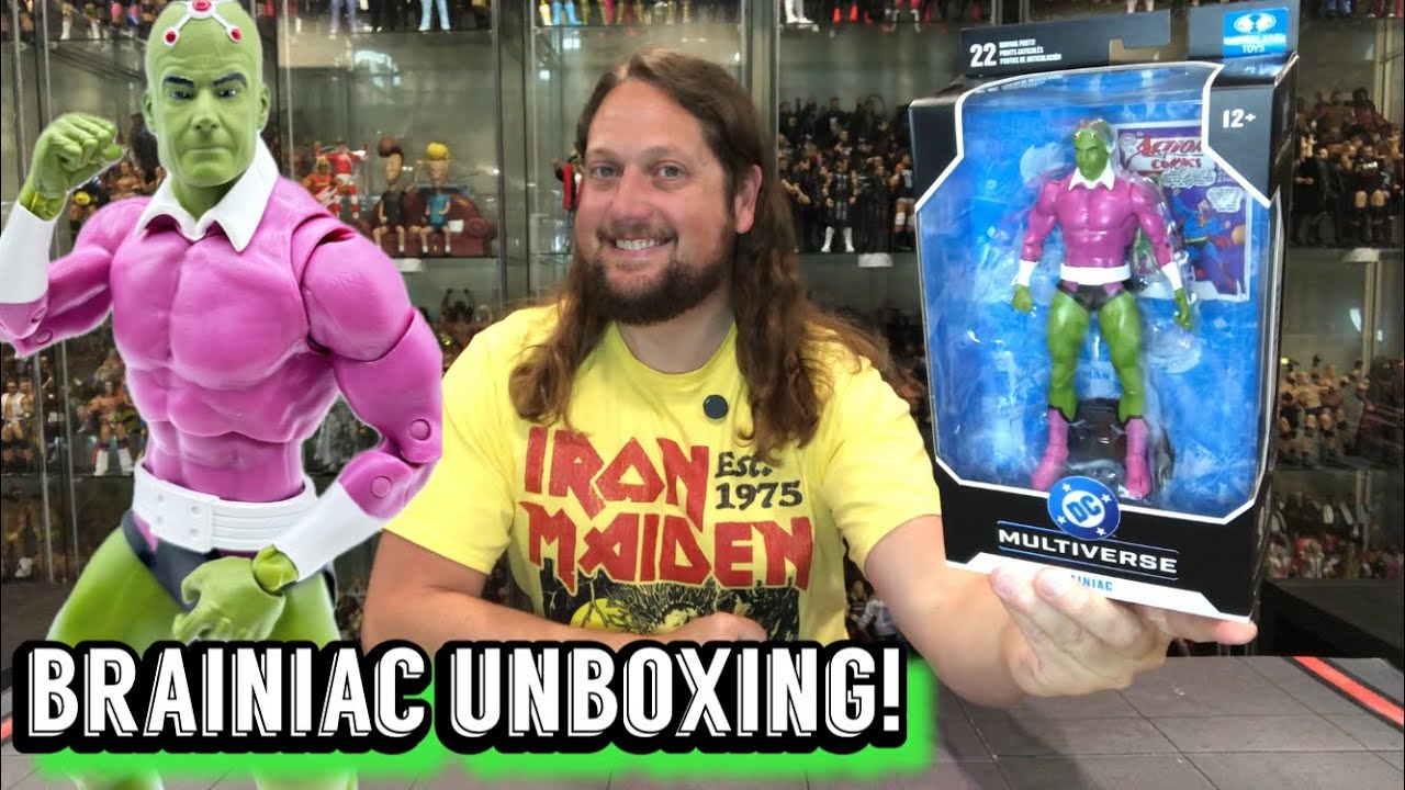 Brainiac DC McFarlane Unboxing & Review! - YouTube