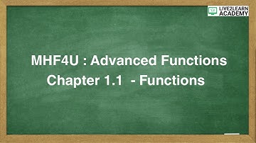 1.1 Functions - Grade 12 Advanced Functions [NELSON TEXTBOOK]