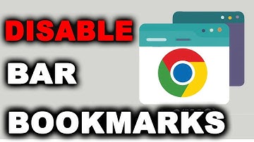 How to disable the bookmarks bar in Google Chrome