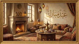 🔥 أجواء مدفأة العيد الدافئة | Cozy Eid Fireplace 4K Static Wallpaper | جلسة تراثية كلاسيكية مريحة screenshot 5