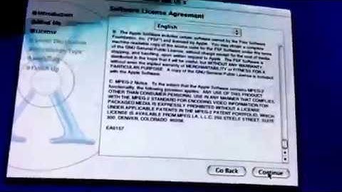 Installing Mac OS X on my iMac G3 desktop bondi blue 1999 I changed the ram part 1 setup