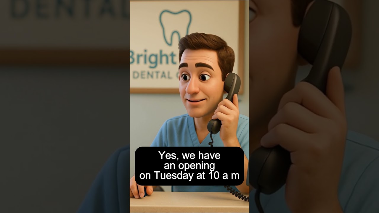 English Speaking Practice  |  How to Cancel a Dentist Appointment by Phone  