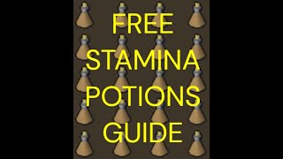 OSRS How To Get Free Stamina Potions. Ironman Guide