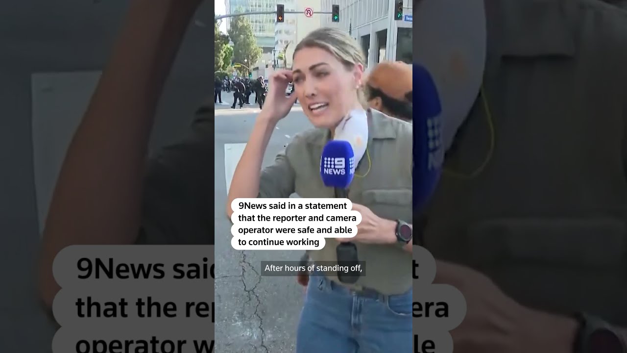 Reporter Hit With Rubber Bullet While Live On Air At LA Protests