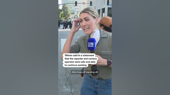 Reporter hit with rubber bullet while live on air at LA protests