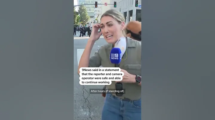 Reporter hit with rubber bullet while live on air at LA protests