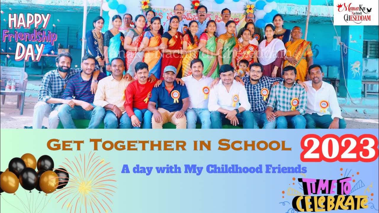 happy friendship day get together party with my childhood friends in ...