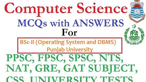 MCQs Databases and Operating System ADP |Punjab University |BSc-II 4th year | PPSC | FPSC |DBMS MCQs