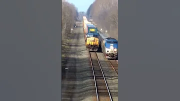 Amtrak Blows The Doors Off CSX Train at 80 MPH