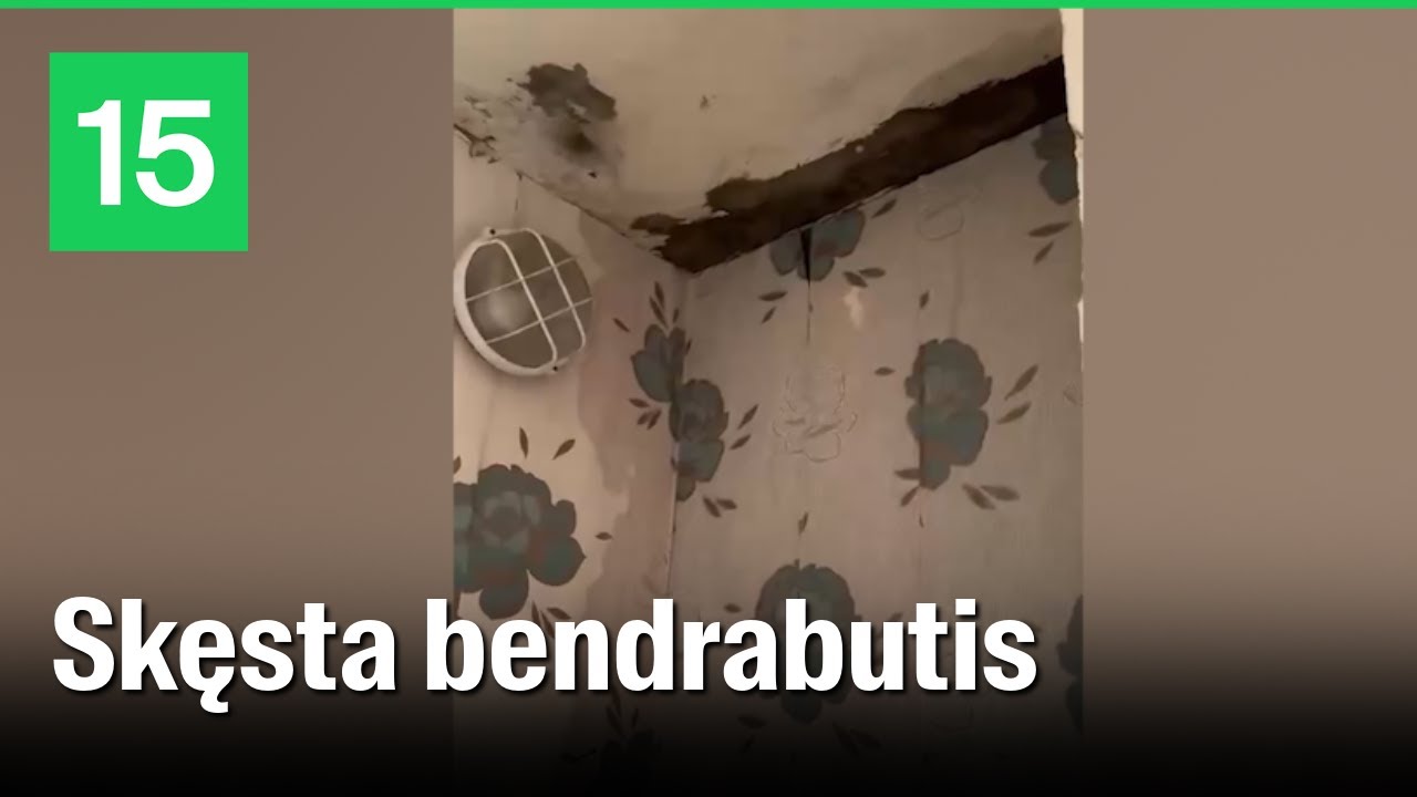 Potvynis Vilniuje, studentų bendrabutyje Didlaukio gatvėje