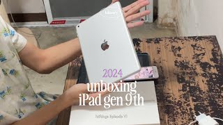 hithings6 ; 2024 Unboxing iPad gen 9th ไอแพดเครื่องใหม่ของช่อง 🤩 | hibaery (하이배리)