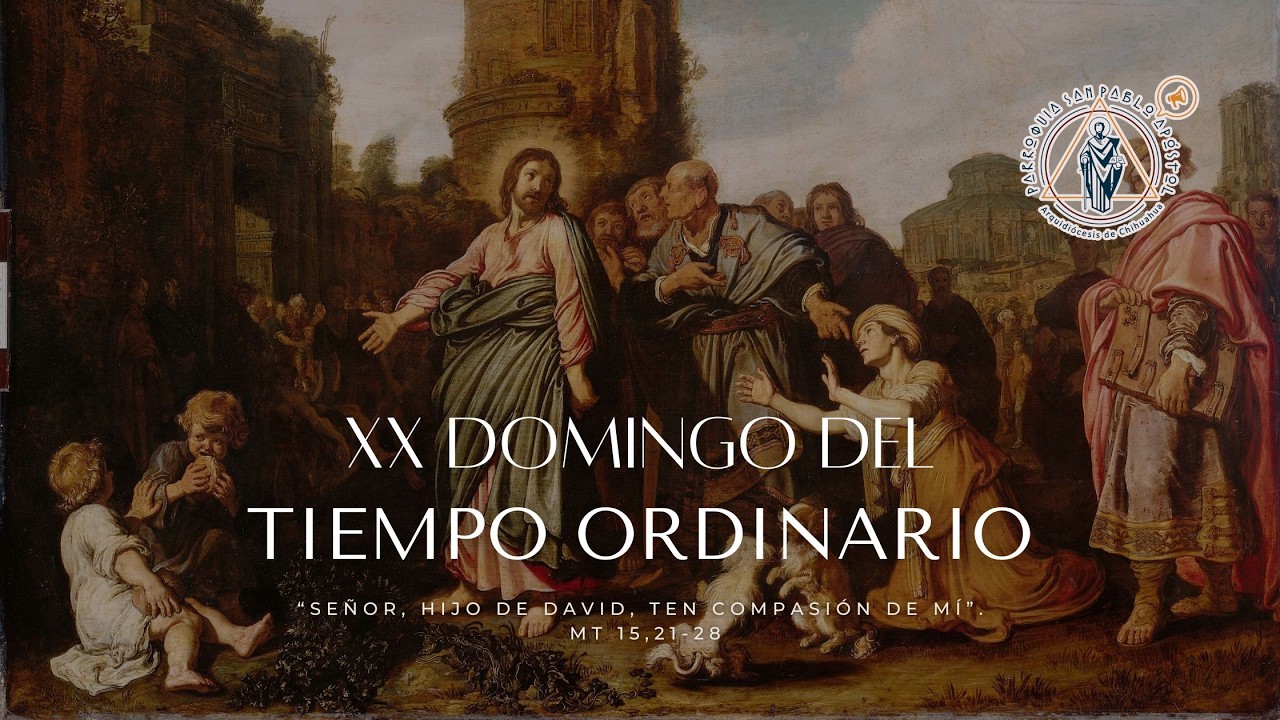 XX Domingo del Tiempo Ordinario.  16 de agosto 2026. Santa Misa 11:00 a.m.
