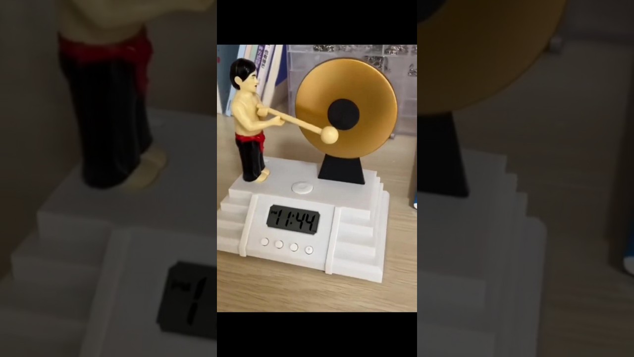 A weird alarm clock for getting up 