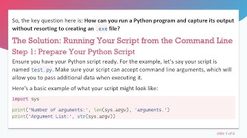How to Run a Python Program and Get the Output Without Creating an .exe File