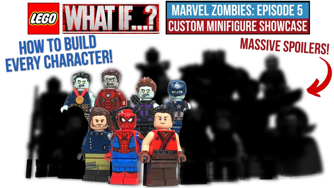 Custom Zombie Minifigure Parts -Printed On Real Lego Minifigure Parts!