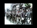 【カラー化】日本陸軍 勇壮 出征と 凱旋 軍歌 日本陸軍 昭和初期の日本