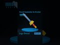 Lego Sword - Day 19 - Sword September in October #3dmodel #art #blender #gaming #magicitems #sword