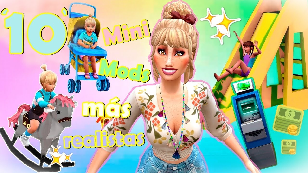 10 MINI MODS Realistas para tu juego de Los Sims. / Los Sims 4. (+ CC Links.)
