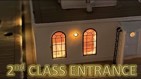 Radio Control Trumpeter 1:200 Titanic Build Part 48 - Second Class Entrance Part 2