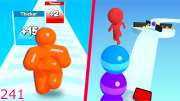 Tall Man Run Vs Stack Rider - Android iOS Gameplay Walkthrough - Mobile Games - 241