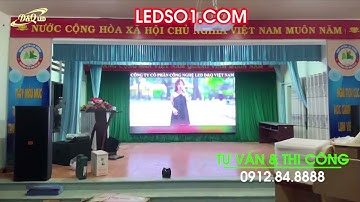 Trường Tiểu Học Xã Lát, H. Lạc Dương, Lâm Đồng | DQ thi công gói thầu màn hình P2.5 trong Hội trường