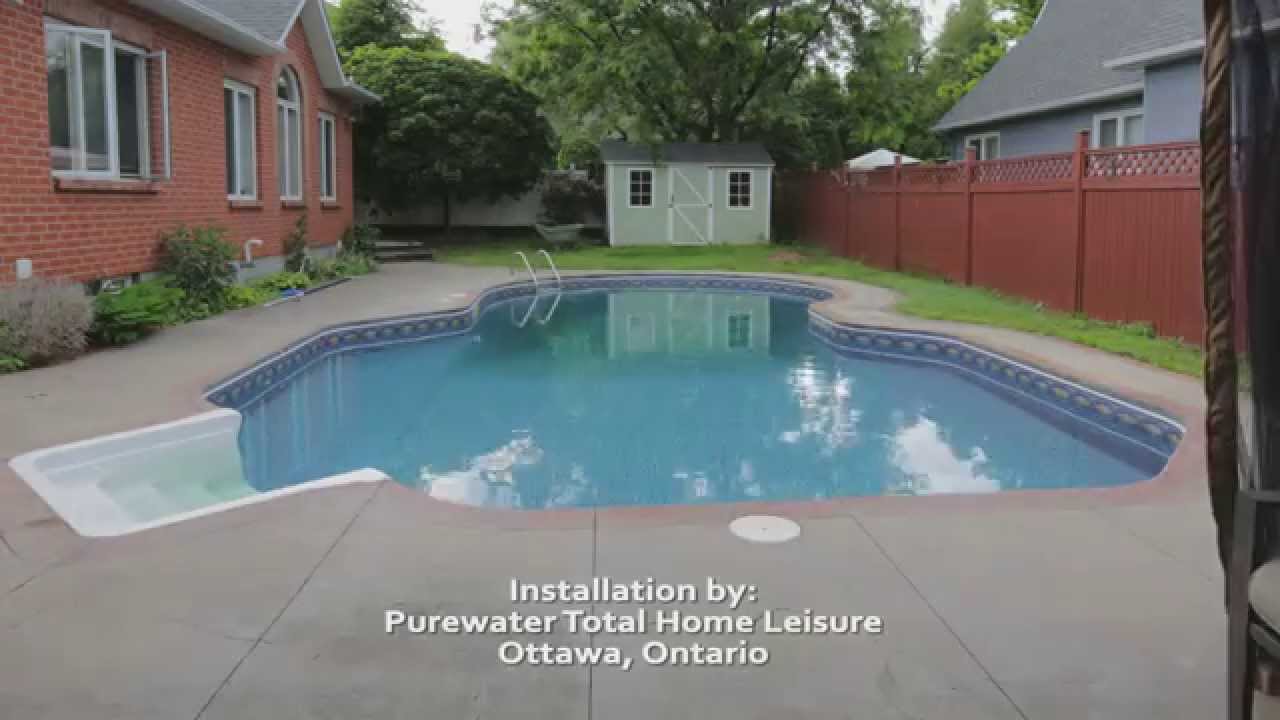 Dark Blue Tile Pool Liner Replacement You