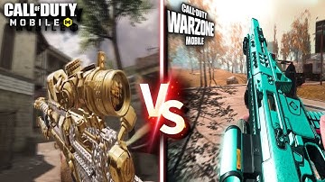 Call Of Duty Mobile VS Warzone Mobile || Sniper Comparison & Optimisation