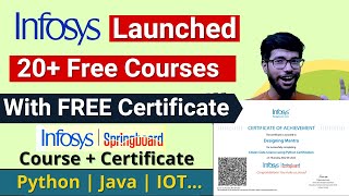 Infosys Launched  Young Professional  Free Courses Online With Certification | #python  #java #iot