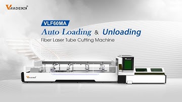 Auto loading and unloading fiber laser tube cutting machine #highpowerlaser  #tubecuttingmachine