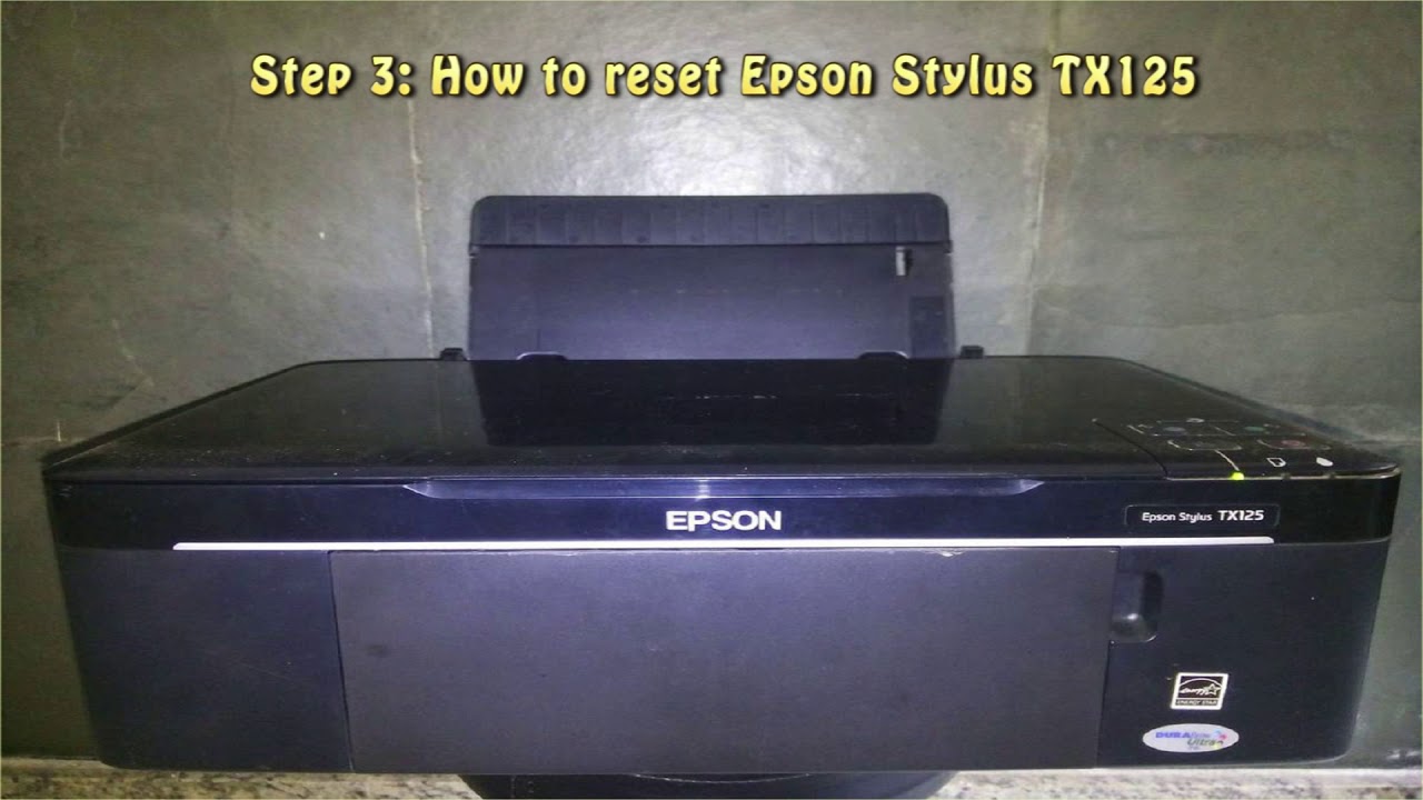 Reset Epson Stylus TX125 Waste Ink Pad Counter - YouTube
