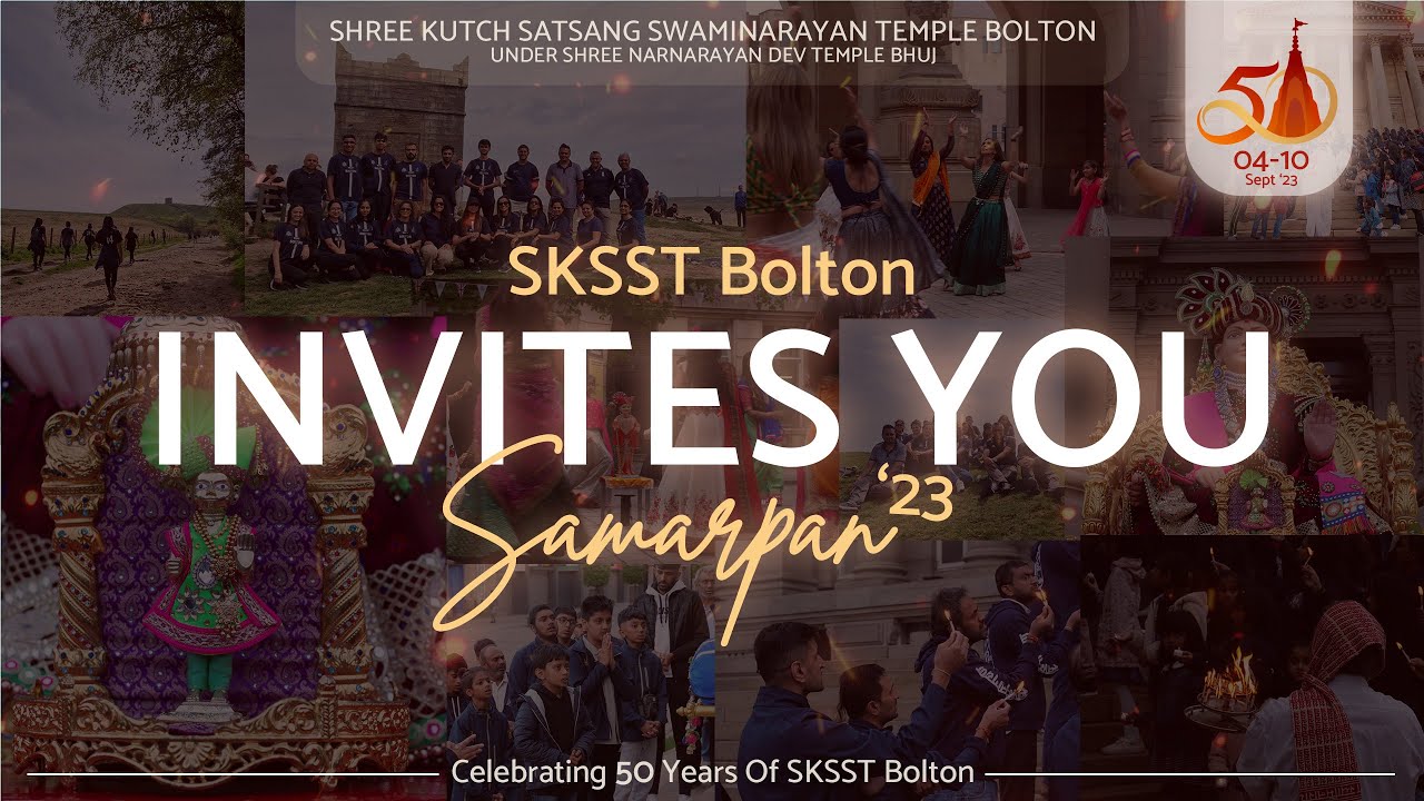 SKSST Bolton 50th Anniversary Official Invitation Samarpan 2023 YouTube