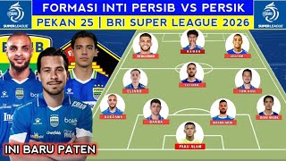 Ready To Beat Persik Kedirithis Is The Formation Of Persib Bandung Vs Persik Kediri In The 25th 