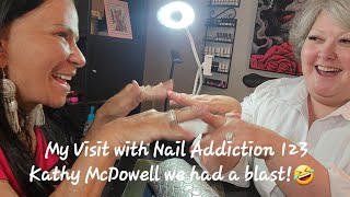 Nail Addiction 123 Me YASSS my Visit with my fellow Nailtuber Kathy McDowell Good Times