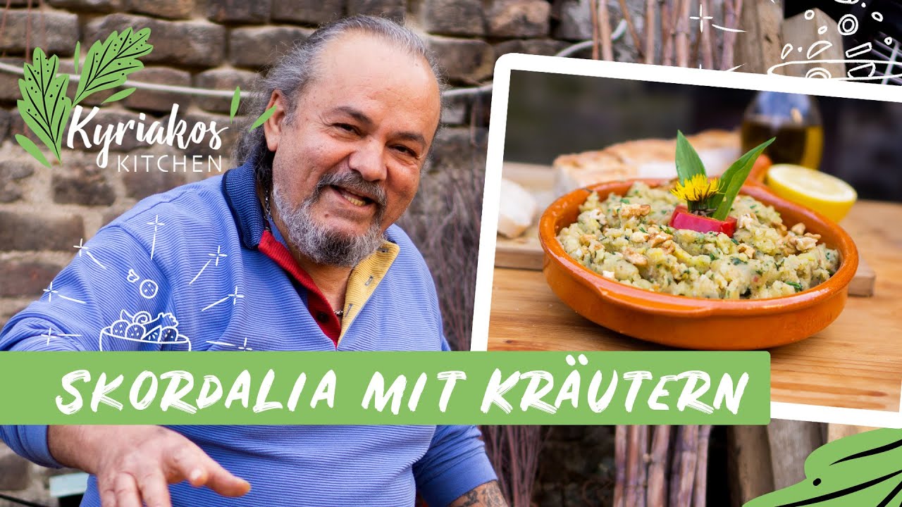 Skordalia -  griechischer Kartoffel-Knoblauch-Dip mit frischen Kräutern | Kyriakos Kitchen