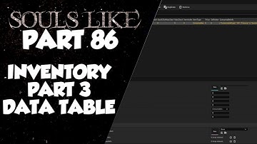 Souls Like Tutorial Part 86 | Inventory Part 3 Data Table | Unreal Engine 5