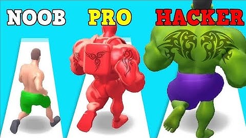 Muscle Rush Max Level Gameplay iOS, Android Mobile Games Walkthrough Run Hulk