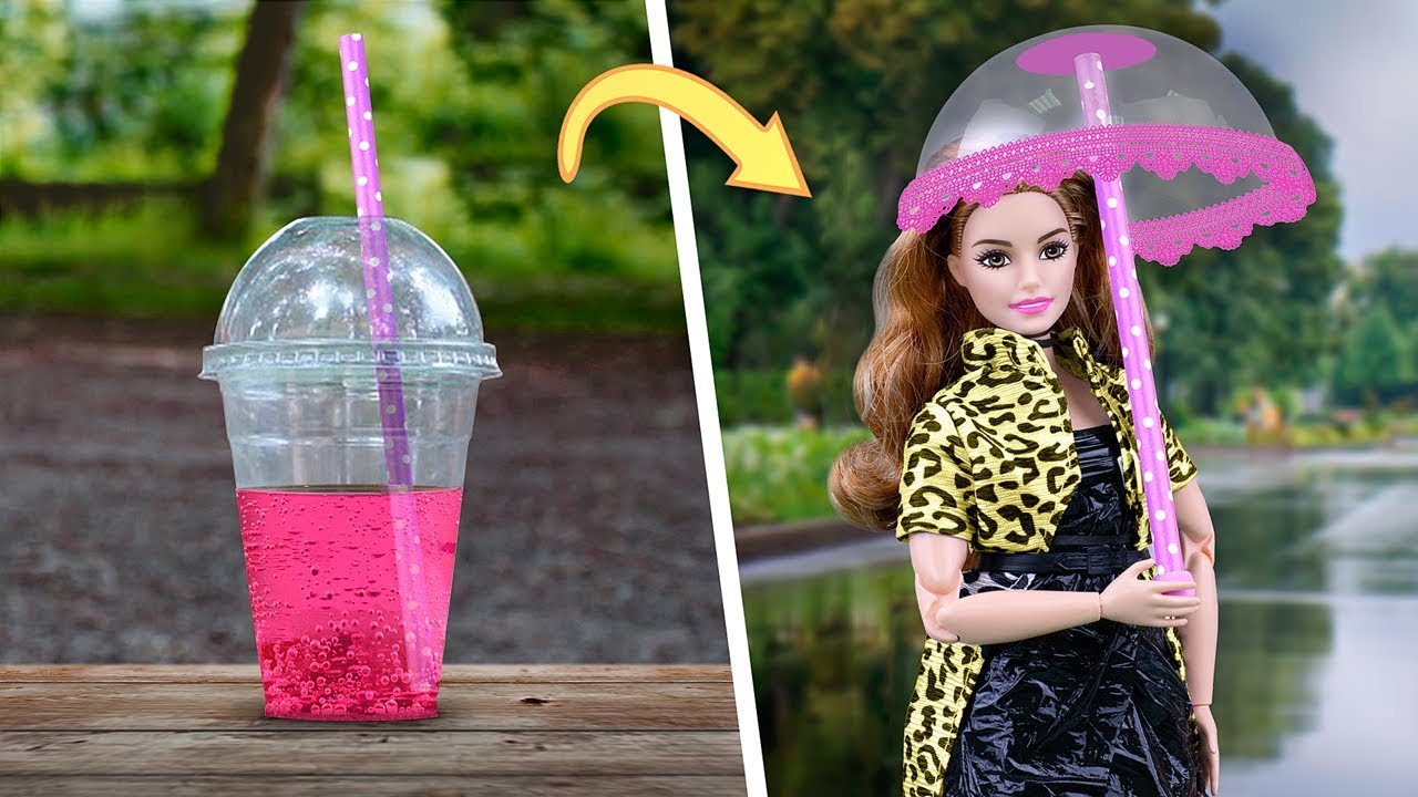 BRINQUEDOS DIY  11 TIPS & HACKS PARA BARBIE, ROUPAS, E TRUQUES