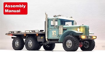 3D Printed D.I.Y RC CAR _ERH 6x6 MK1_ "Rock Haul 6x6" Assembly manual movie