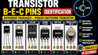 How to Identify B E C Pins of Transistor | TO-92, TO-220, Explained | Transistor Pin पहचानें B E C |