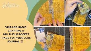 Crafting a Multi-Flip Pocket Page - Junk Journal 📜✨ #PaperCrafts #JunkJournaling #UpcycledVintage