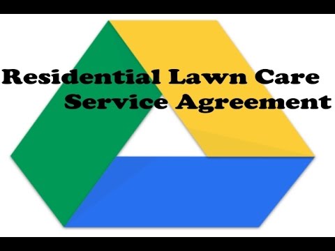 how to set up residential lawn care service agreements youtube lawn care service contract