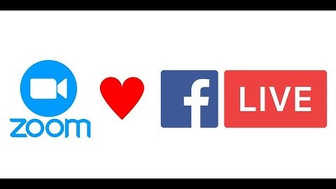 How to setup Zoom to livestream to a Facebook page.