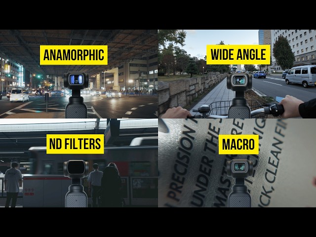 DJI Osmo Pocket 3 Anamorphic Wide Macro Lens Kit Stack NDs YouTube