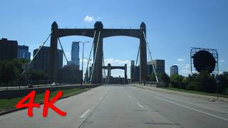 ⁴ᴷ Hennepin Avenue Bridge (Minneapolis, MN) southbound [4K VIDEO]