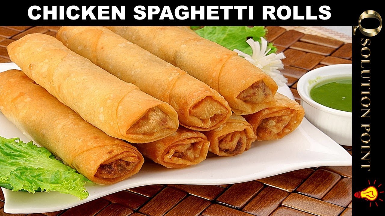 chicken spaghetti rolls recipe spaghetti rolls chicken rolls